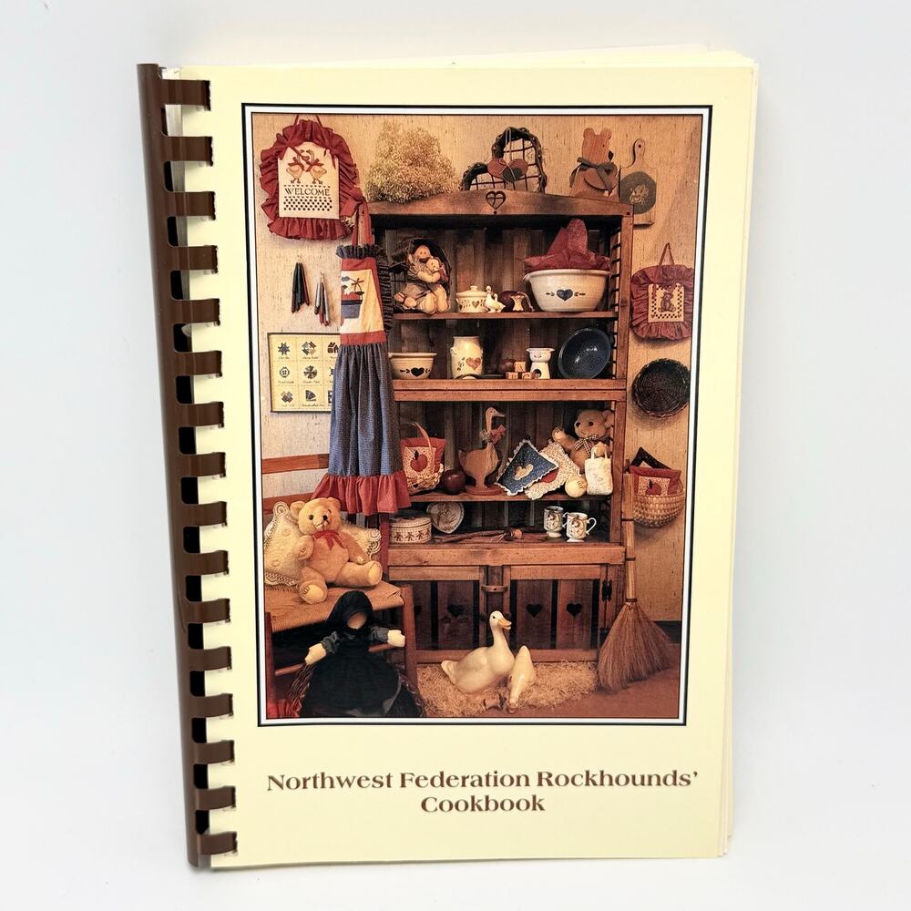 Northwest Federation Rockhounds Cookbook Vintage 1990s Recipes Mineralogical